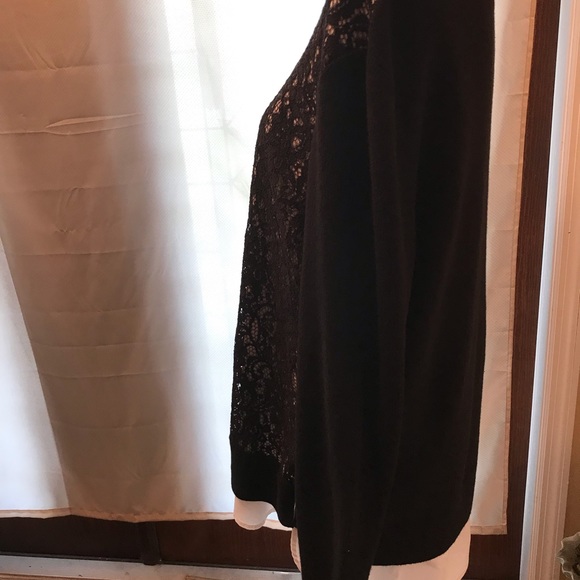 Simply Vera Vera Wang Long sleeve black &White pullover sweater Xl - Picture 7 of 8